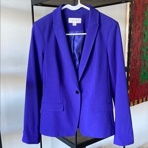 Calvin Klein Purple Blazer Tailored Suit Jacket